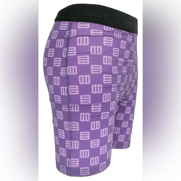 NWT - AMBUSH Monogram Short Leggings in Chive Blossom Size Large - Picture 2 of 11